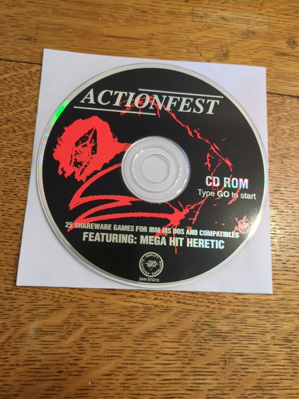 actionfest featuring mega hit heretic CD-ROM disc only